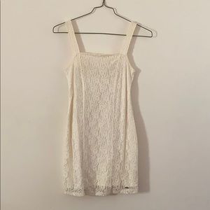 Hollister white lace dress